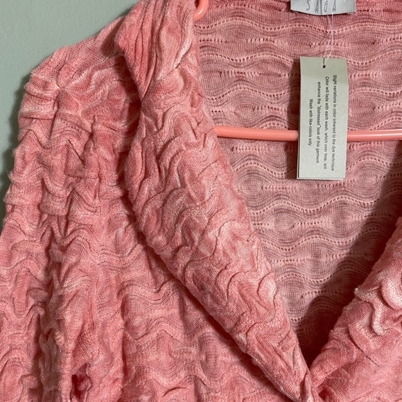 NWT/SAGA CHEVRON RUFFLE 1 BUTTON CLOSURE CARDIGAN - Picture 12 of 12
